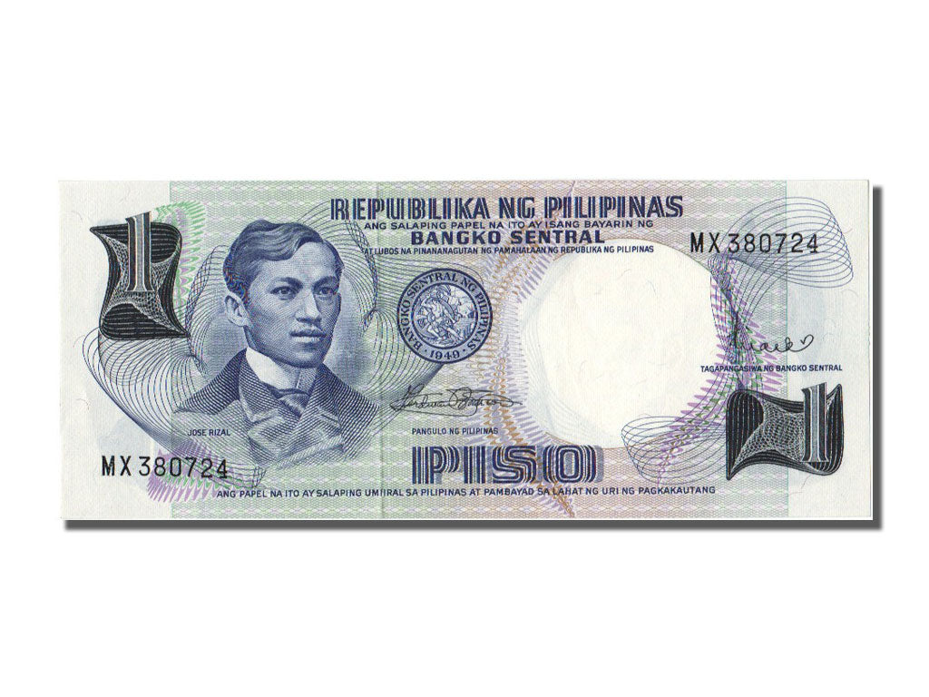 Banknote, Philippines, 1 Piso, 1969, UNC(65-70)