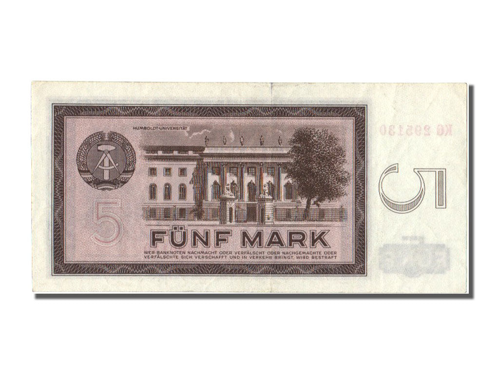 Germany - Democratic Republic, 5 Mark, 1964, KM #22a, AU(55-58), KG