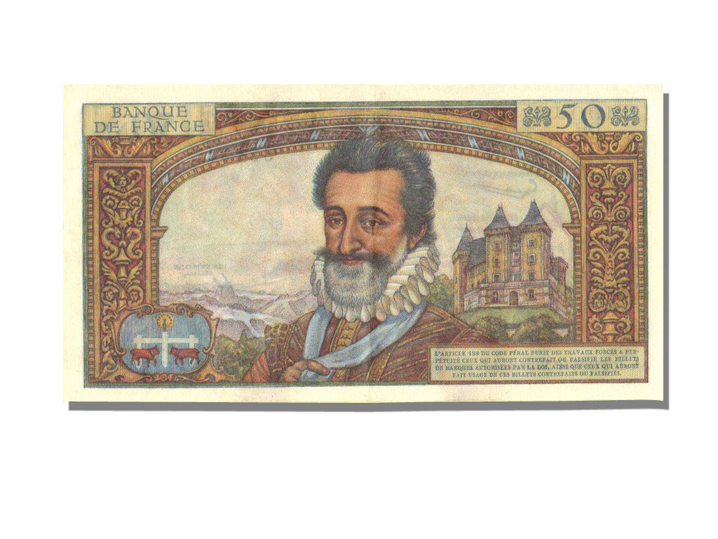 Billet, France, 50 Nouveaux Francs, 50 NF 1959-1961 ''Henri IV'', 1960