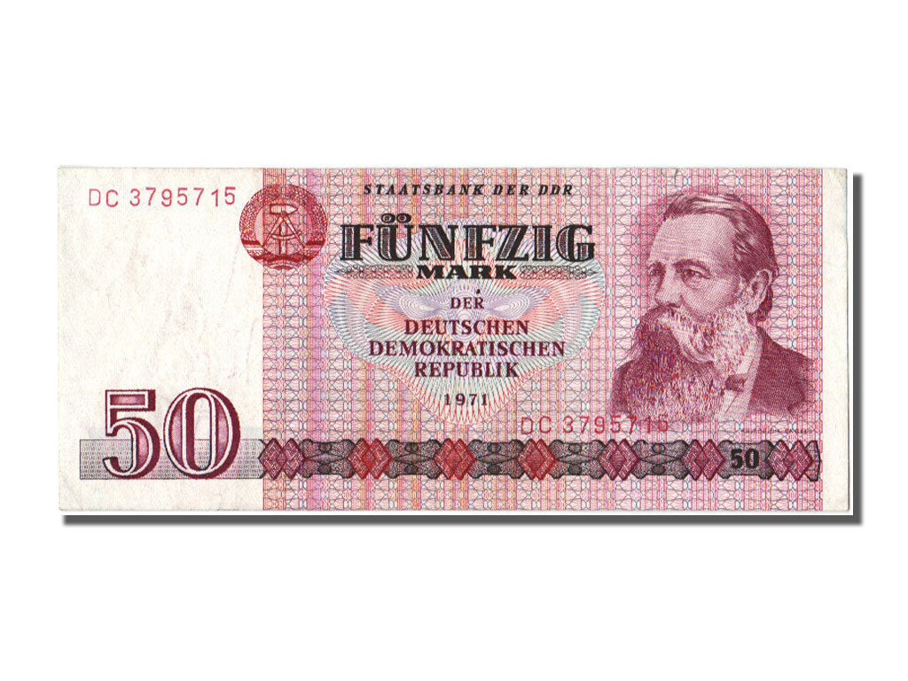 Germany - Democratic Republic, 50 Mark, 1971, KM #30b, AU(55-58), DC