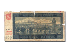 Bohemia and Moravia, 100 Korun, 1940, KM #6a, 1940-08-20, VG(8-10)