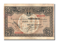 Spain, 25 Pesetas, 1937, KM #S563, 1937-01-01, EF(40-45)