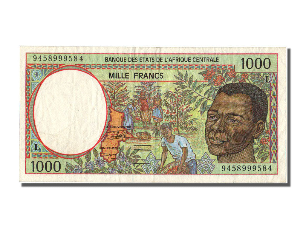 Gabon, 1000 Francs type Banque des Etats d'Afrique Centrale
