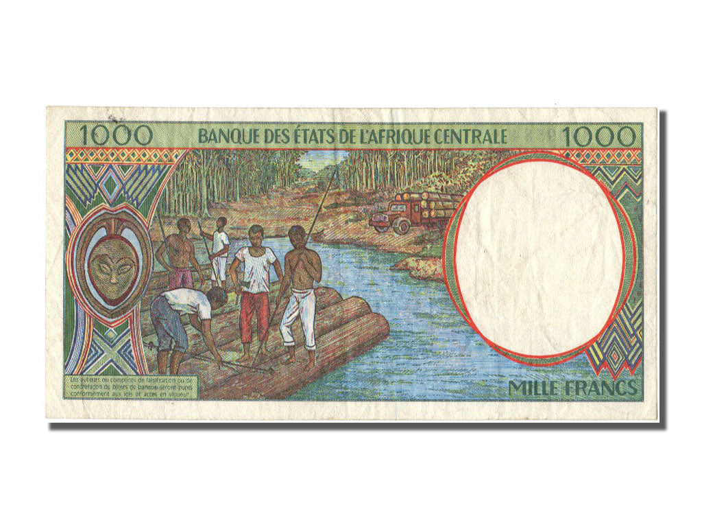 Gabon, 1000 Francs type Banque des Etats d'Afrique Centrale