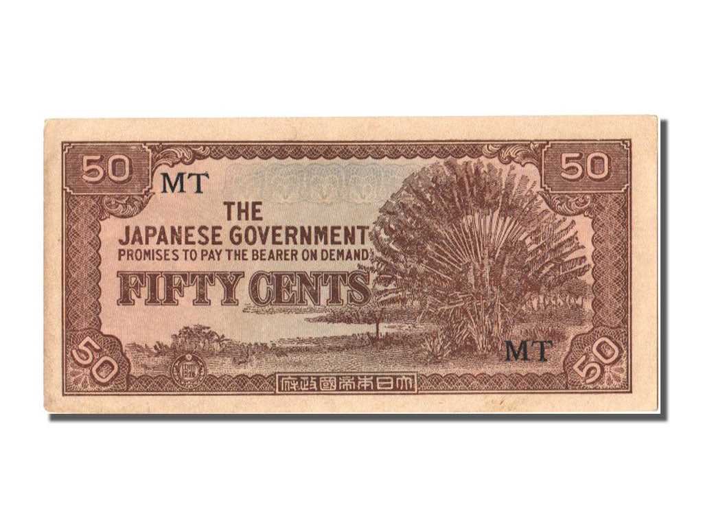 Malaya, 50 Cents, 1942, KM #M4b, UNC(60-62), MT