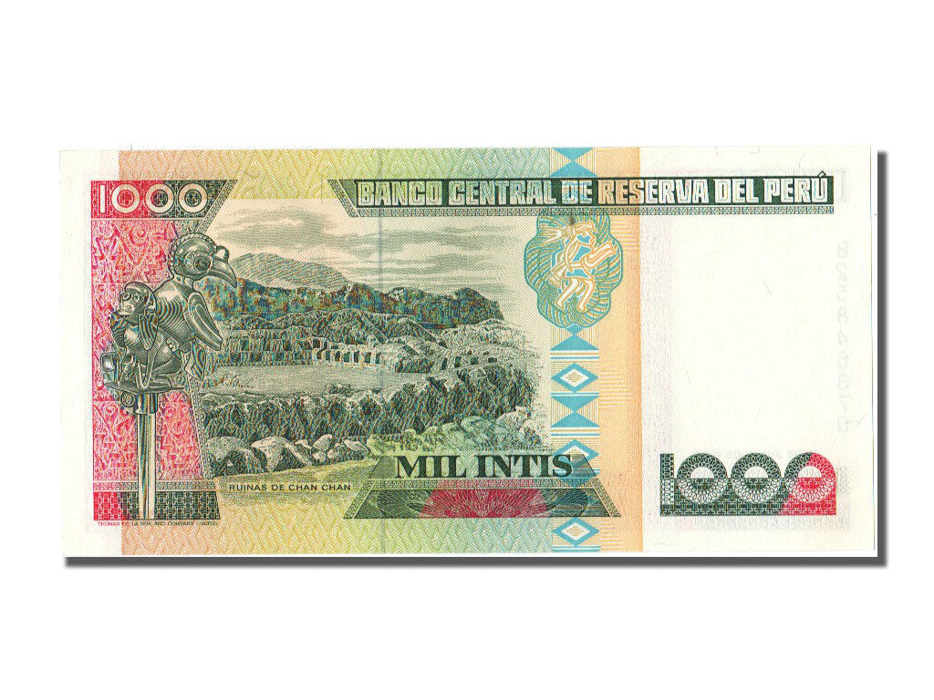 Peru, 1000 Intis, 1988, KM #136b, 1988-06-28, UNC(65-70), B2584637Q