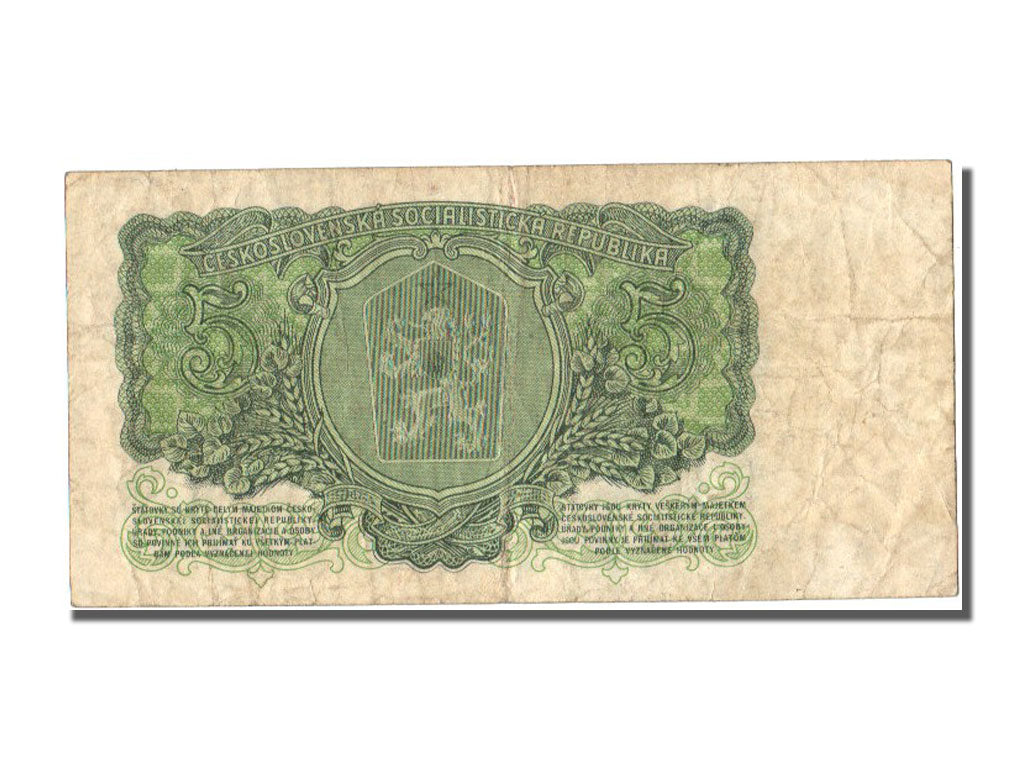 Banknote, Czechoslovakia, 5 Korun, 1961, VF(20-25)