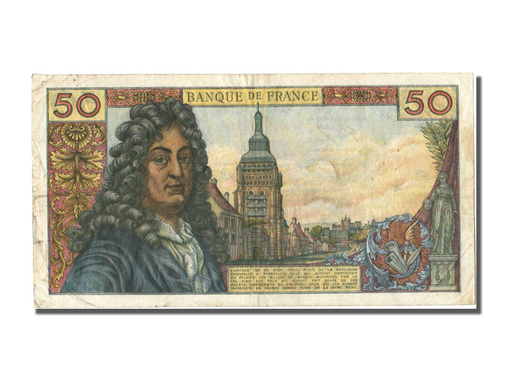 France, 50 Francs, 50 F 1962-1976 ''Racine'', 1973, KM #148d, 1973-10-04,...