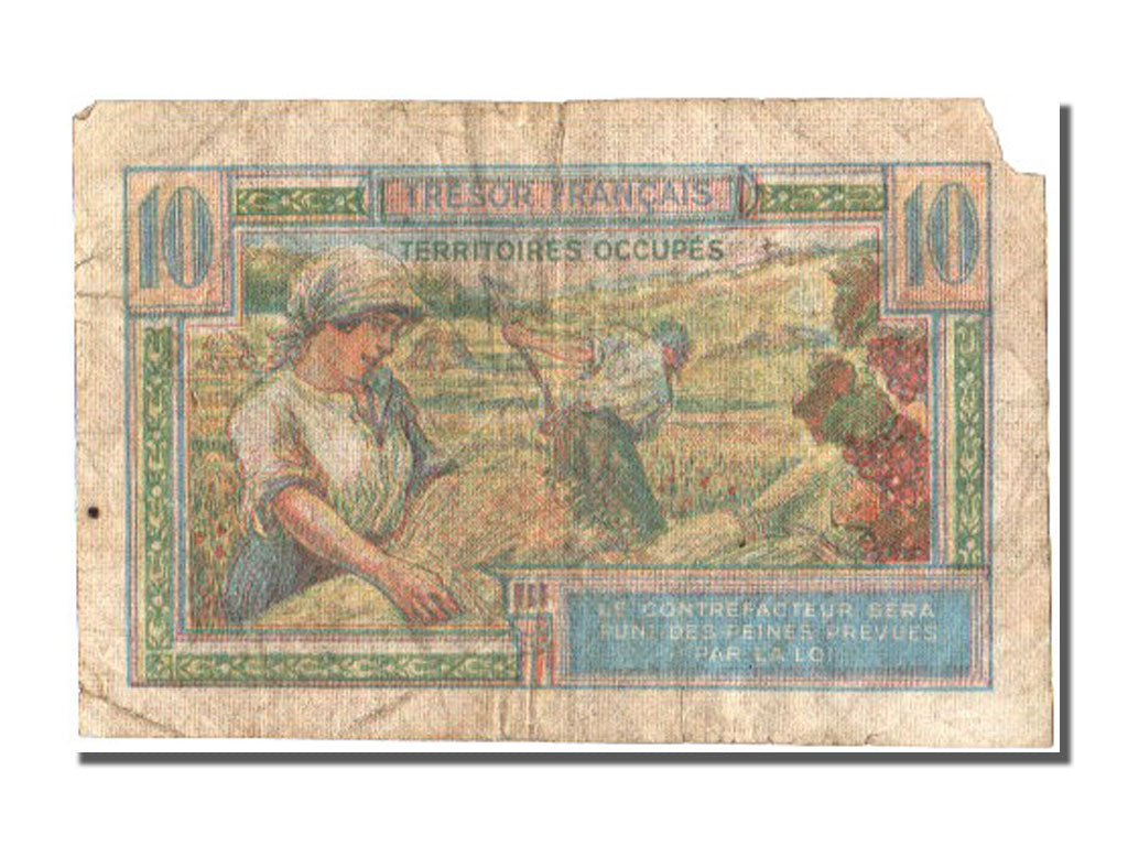 France, 50 Francs, 1947 French Treasury, 1947, KM #M8, F(12-15), A, Fayette #VF.