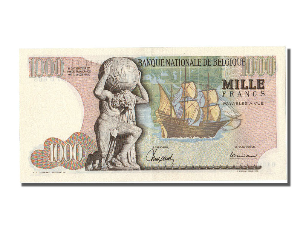 Belgium, 1000 Francs, 1962, 1962-09-27, UNC(65-70), U