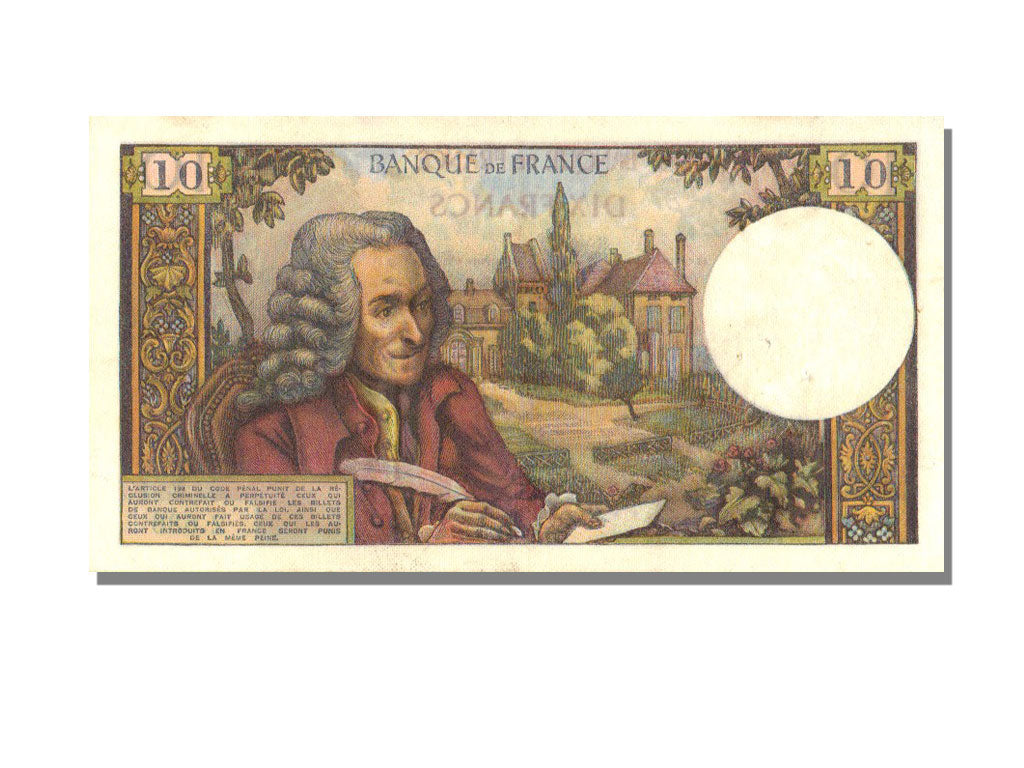 France, 10 Francs, 10 F 1963-1973 ''Voltaire'', 1970, KM #147c, 1970-11-05,...