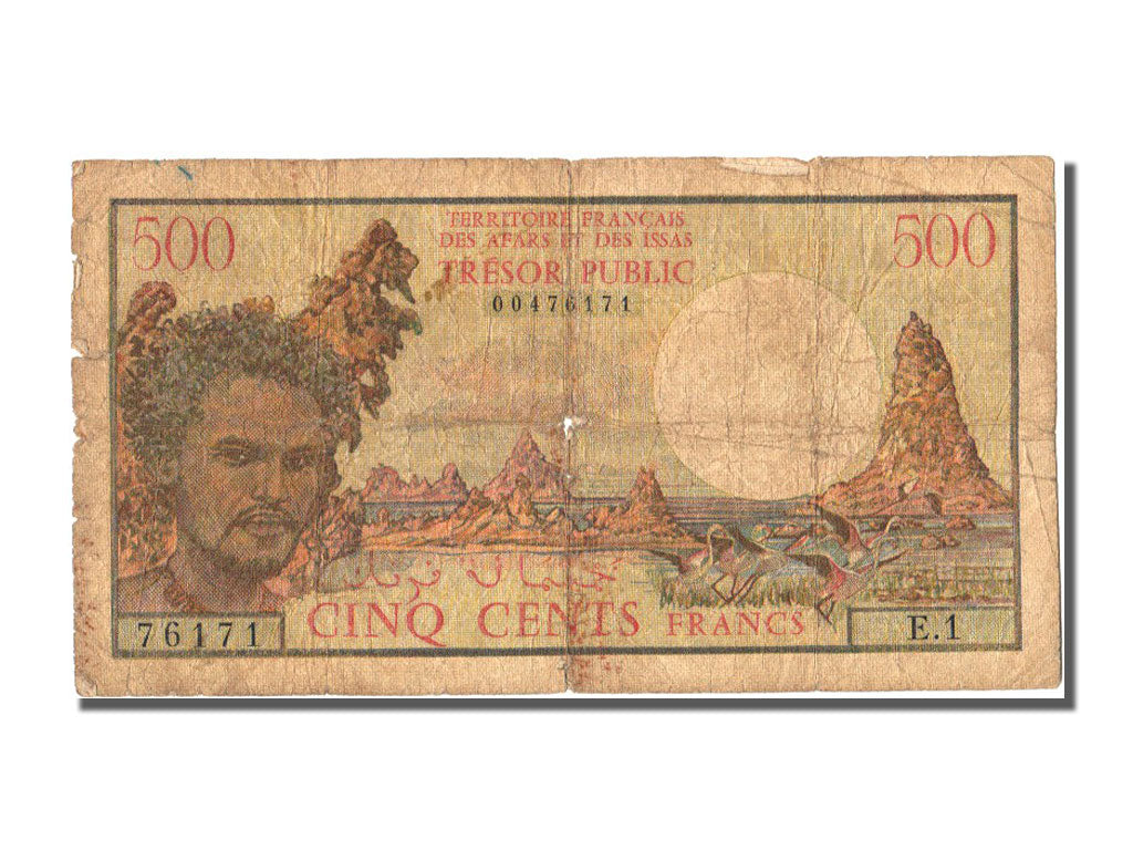 Djibouti, 500 Francs, 1975, VG(8-10), E