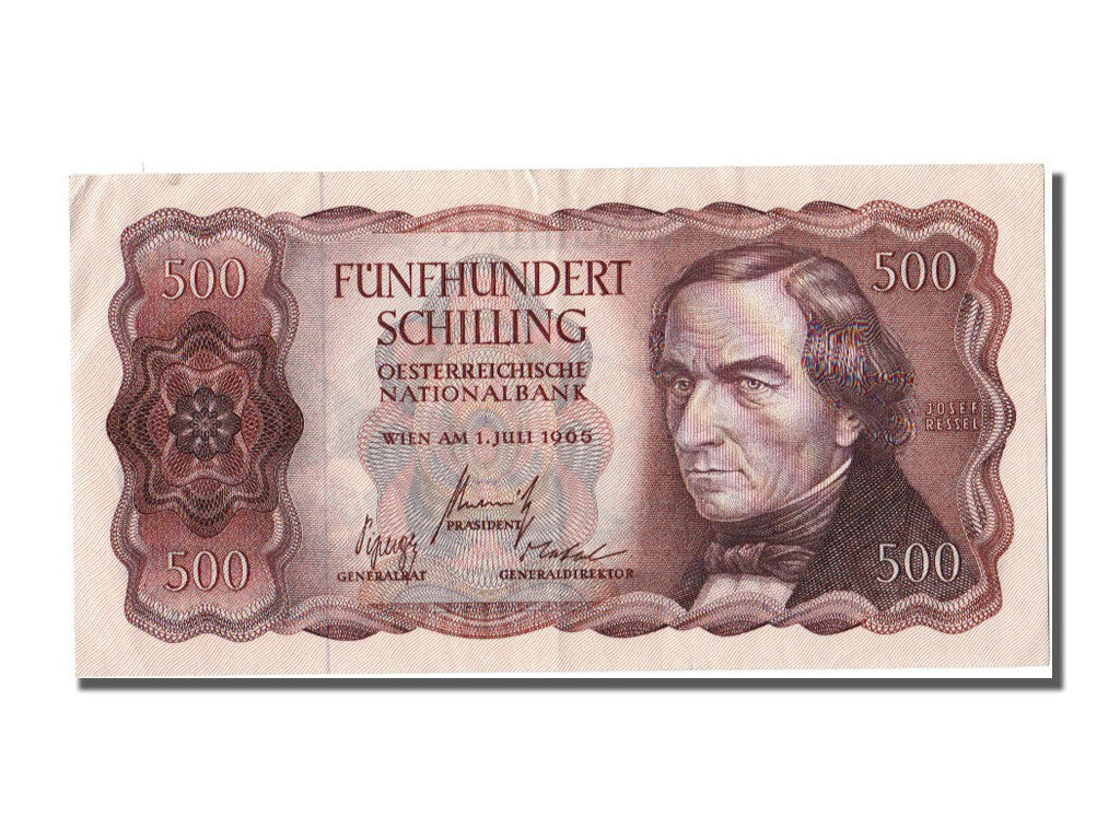 Austria, 500 Schilling, 1965, KM #139a, 1965-07-01, AU(55-58), D