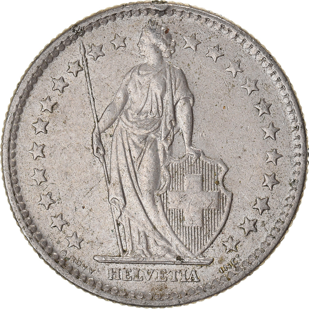 Moneta, Szwajcaria, 2 Francs, 1977