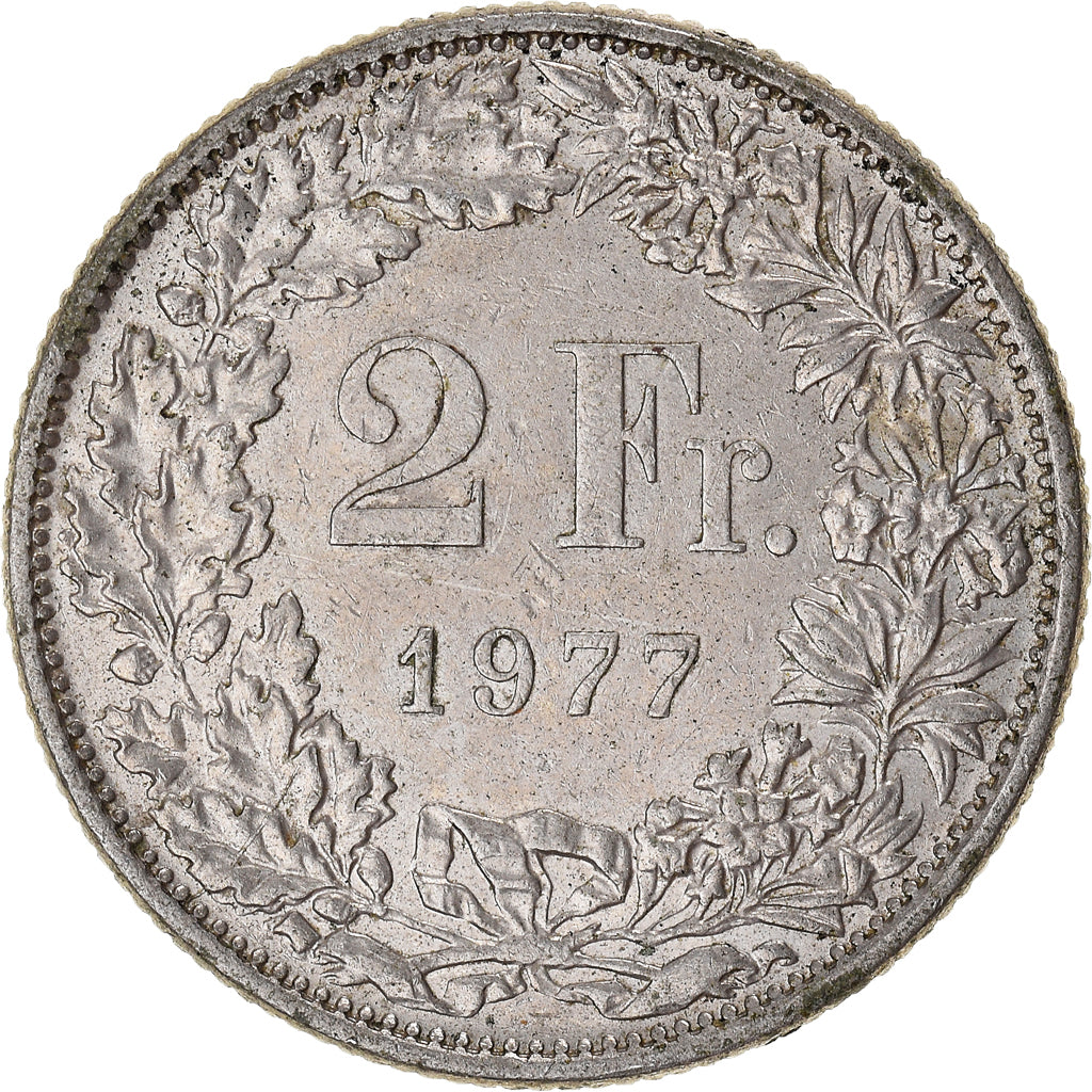 Moneta, Szwajcaria, 2 Francs, 1977