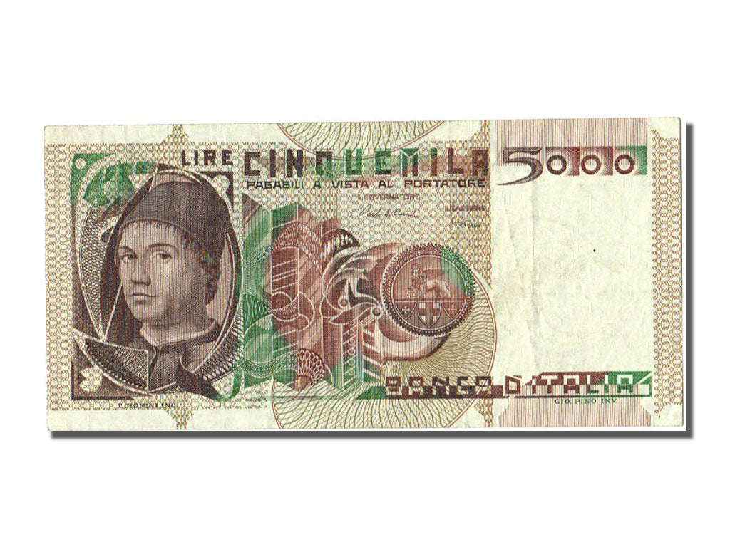 Italy, 5000 Lire, 1982, KM #105b, 1982-11-03, EF(40-45), MA K