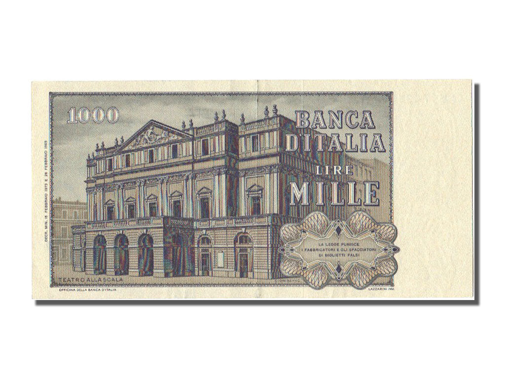 Italy, 1000 Lire, 1973, 1973-03-15, UNC(63), QB