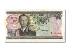 Luxembourg, 50 Francs, 1972, KM #55b, 1972-08-25, AU(50-53), F