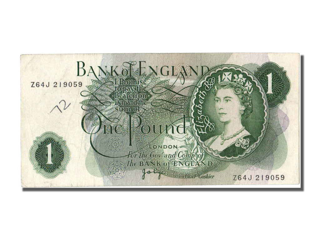 Great Britain, 1 Pound, 1970, KM #374g, EF(40-45), Z64J