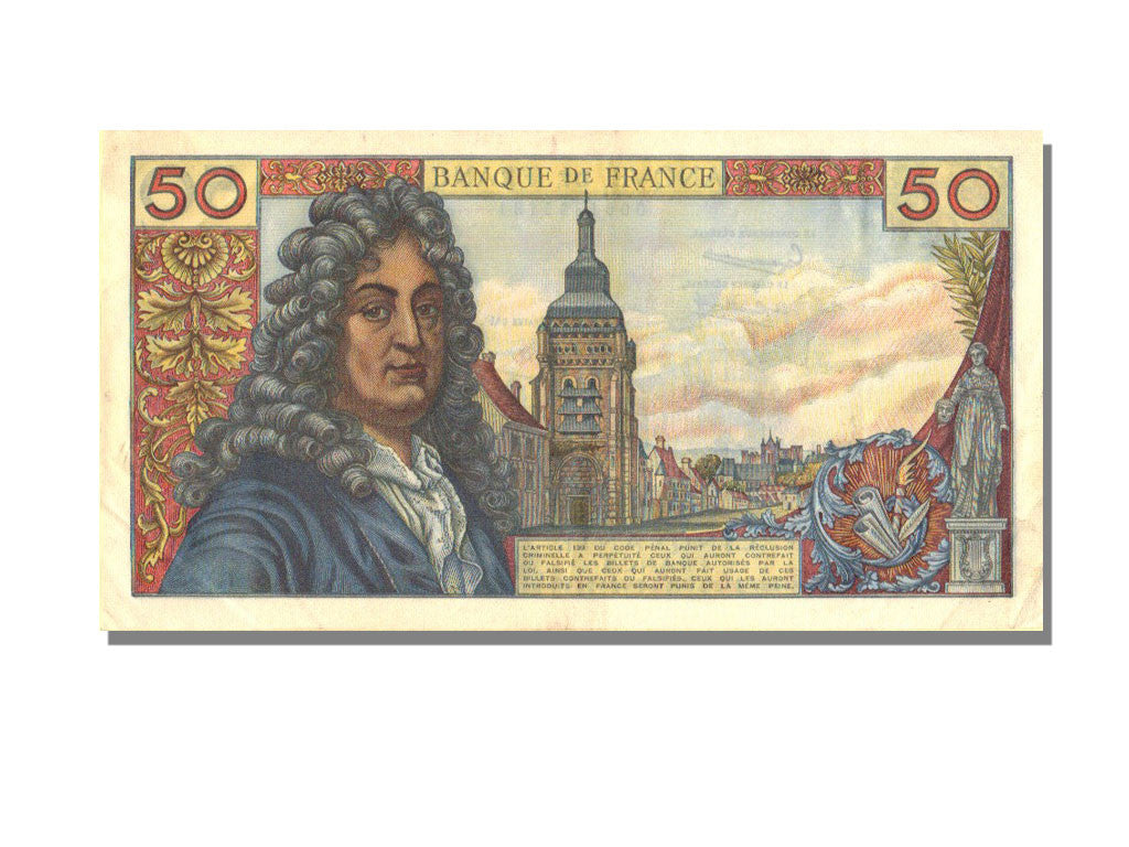 Banknote, France, 50 Francs, 50 F 1962-1976 ''Racine'', 1962, 1962-11-08