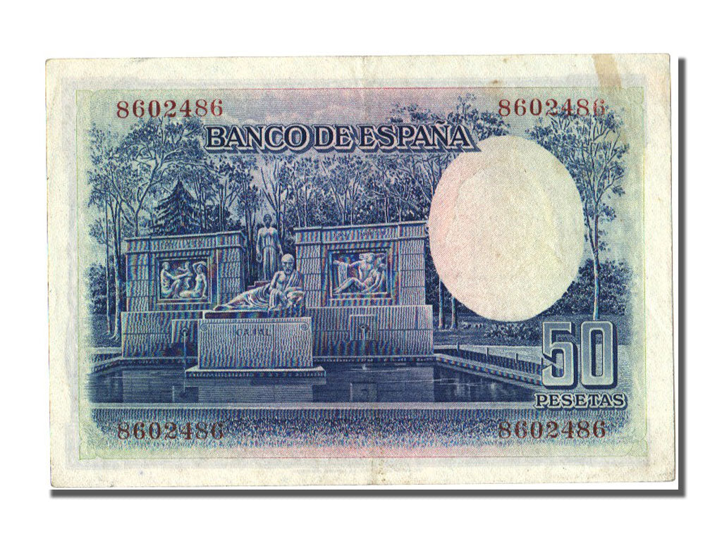 Spain, 50 Pesetas, 1935, KM #88, 1935-07-22, AU(55-58)