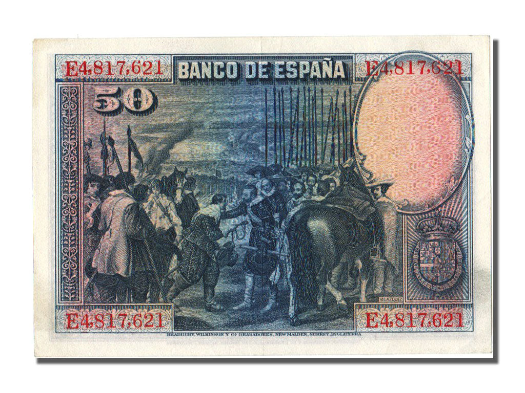 Banknote, Spain, 50 Pesetas, 1928, 1928-08-15, UNC(60-62)