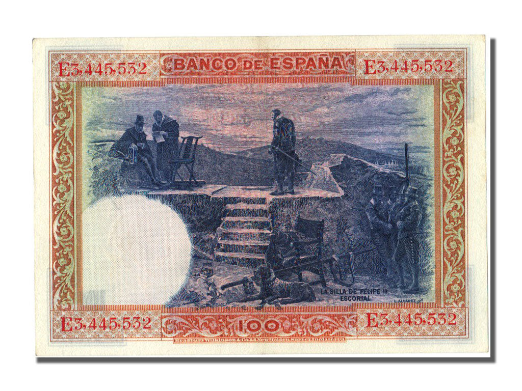 Spain, 100 Pesetas, 1925, KM #69c, 1925-07-01, UNC(60-62), E