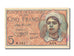 Algeria, 5 Francs, 1944, KM #94a, 1944-02-08, AU(55-58), M