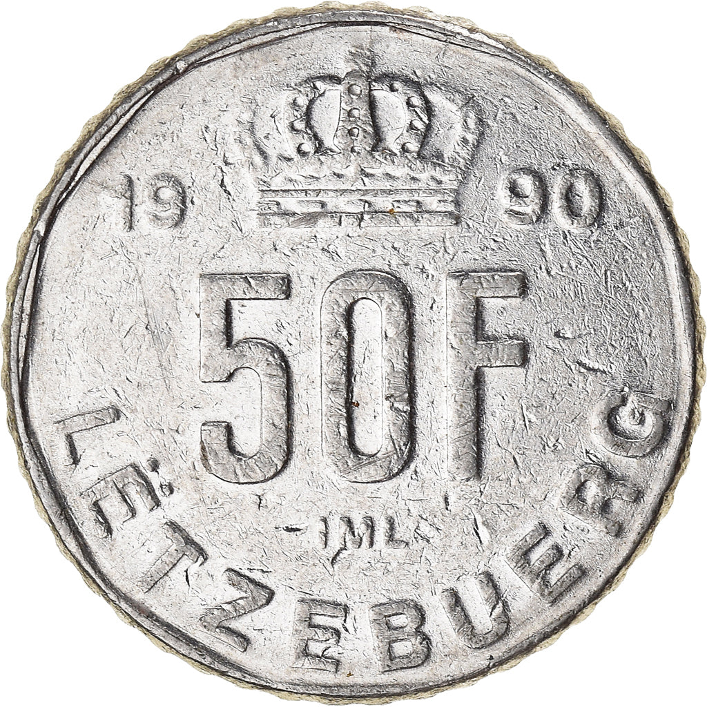 Moneta, Lussemburgo, 50 Francs, 1990