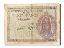 Algeria, 20 Francs, 1945, KM #92b, 1945-05-07, VF(30-35), F