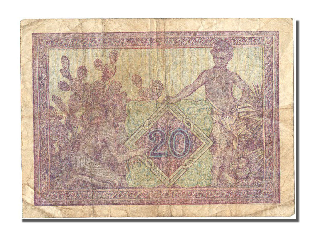 Algeria, 20 Francs, 1945, KM #92b, 1945-05-07, VF(30-35), F