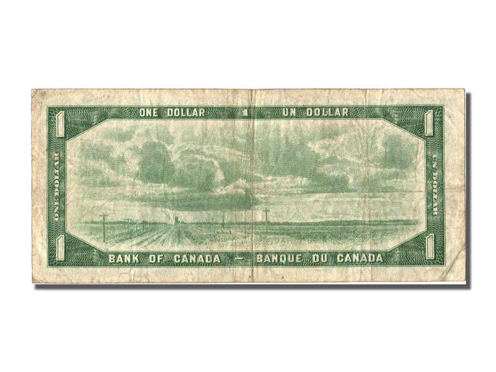 Canada, 1 Dollar, 1954, KM #74a, VF(30-35), F/M