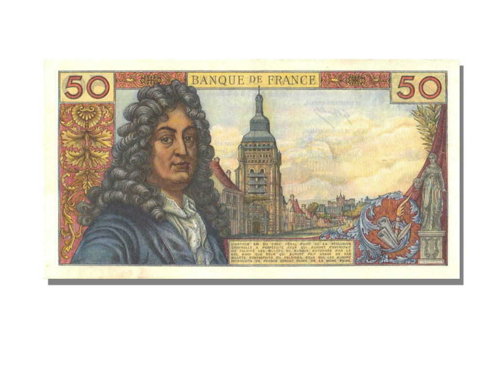 Banconote, Francia, 50 Francs, 50 F 1962-1976 ''Racine'', 1969, 1969-11-06