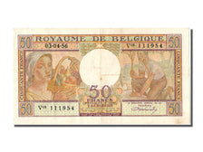 Belgium, 50 Francs, 1956, KM #133b, 1956-04-03, AU(55-58), V