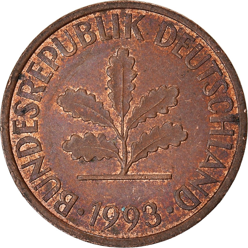 Coin, GERMANY - FEDERAL REPUBLIC, 2 Pfennig, 1993