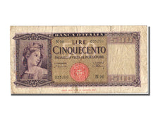 Italy, 500 Lire, 1947, KM #80a, 1947-03-20, VF(30-35), N