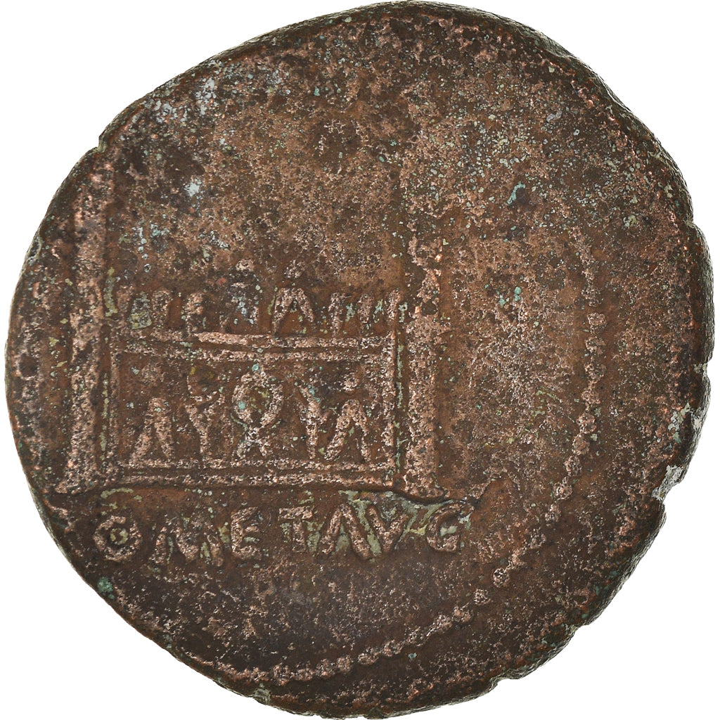 Coin, Augustus, As, 15-10 BC, Lyon - Lugdunum, VF(20-25), Bronze, RIC:230