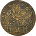 France, Token, Jeton de compte "au maître d’école", VF(30-35), Brass