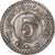 Moneda, Alemania, Frankenhausen, Kleingelgersatzmarke, 5 Pfennig, MBC, Hierro