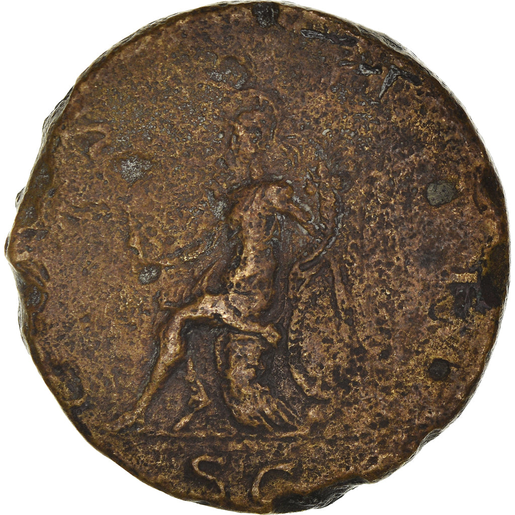 Coin, Hadrian, Sestertius, 126-127, Rome, VF(20-25), Bronze, RIC:870