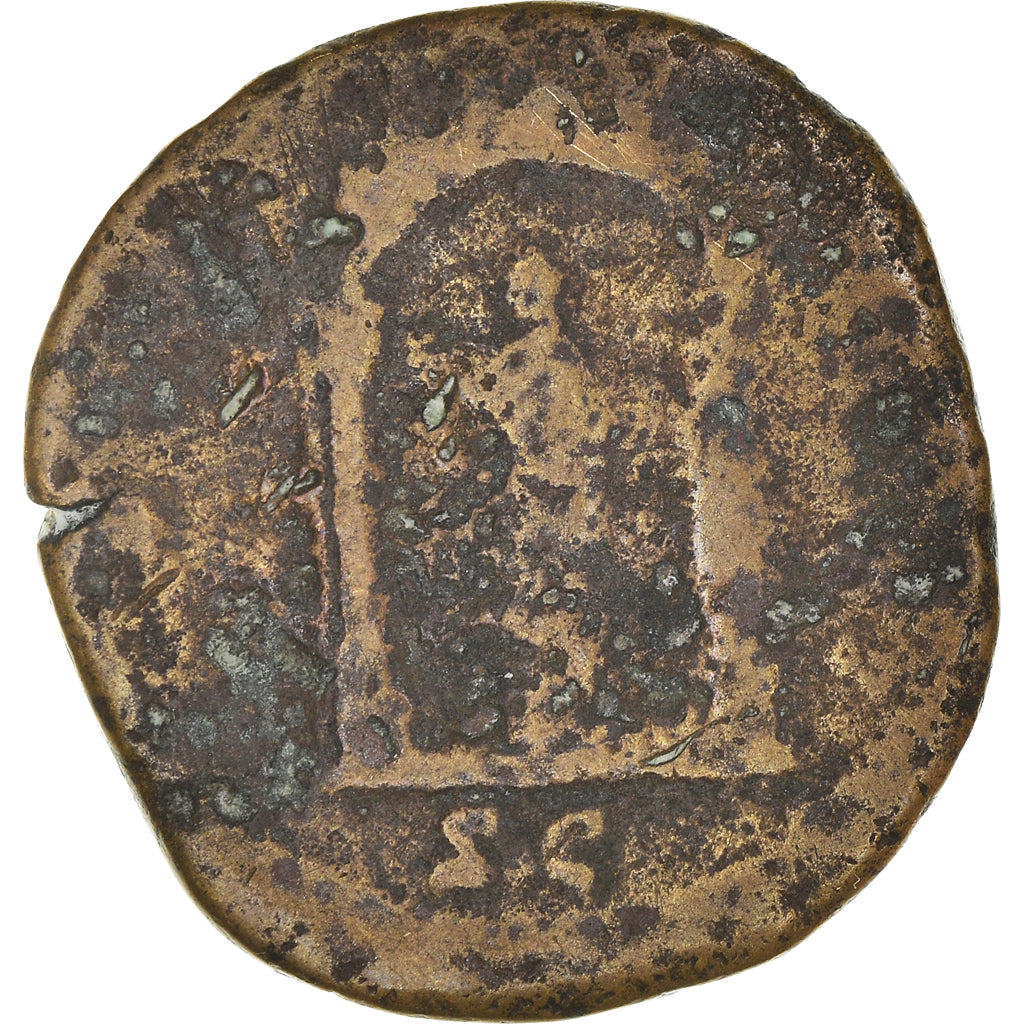 Moeda, Antoninus Pius, Dupondius, 158-159, Rome, VG(8-10), Bronze, RIC:1014