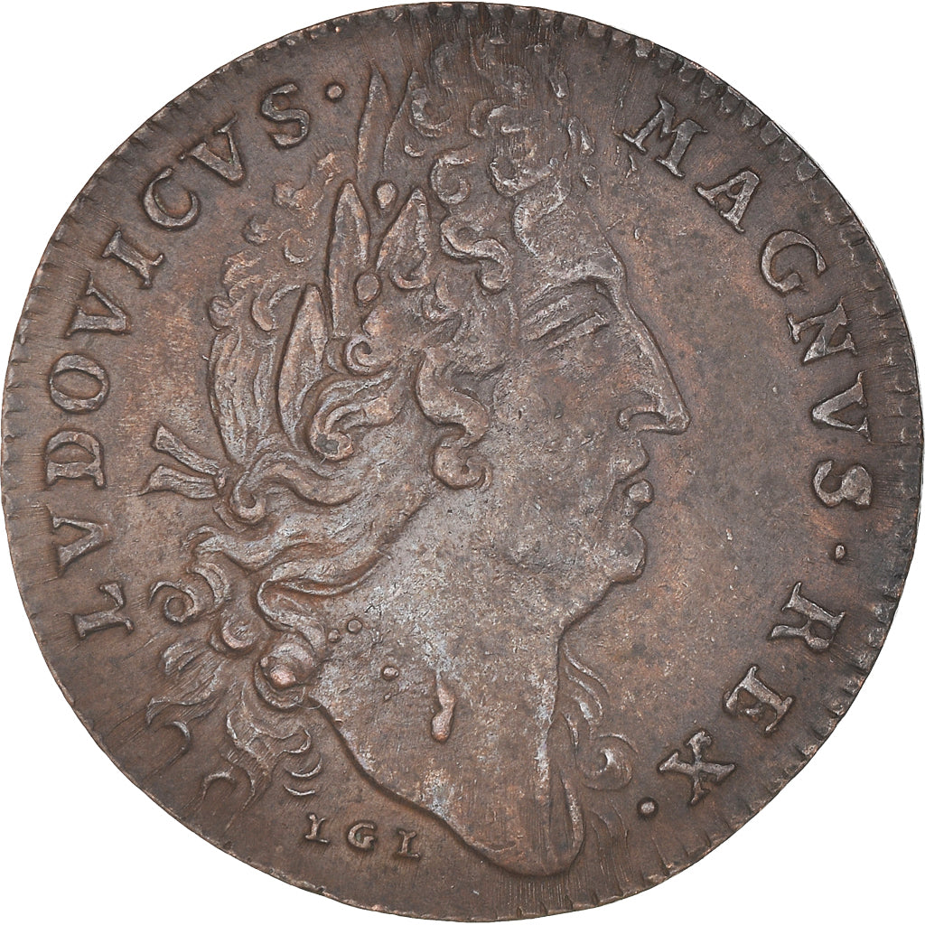 França, Token, Luís XIV, La Guerre contre l'Europe, AU(50-53), Cobre