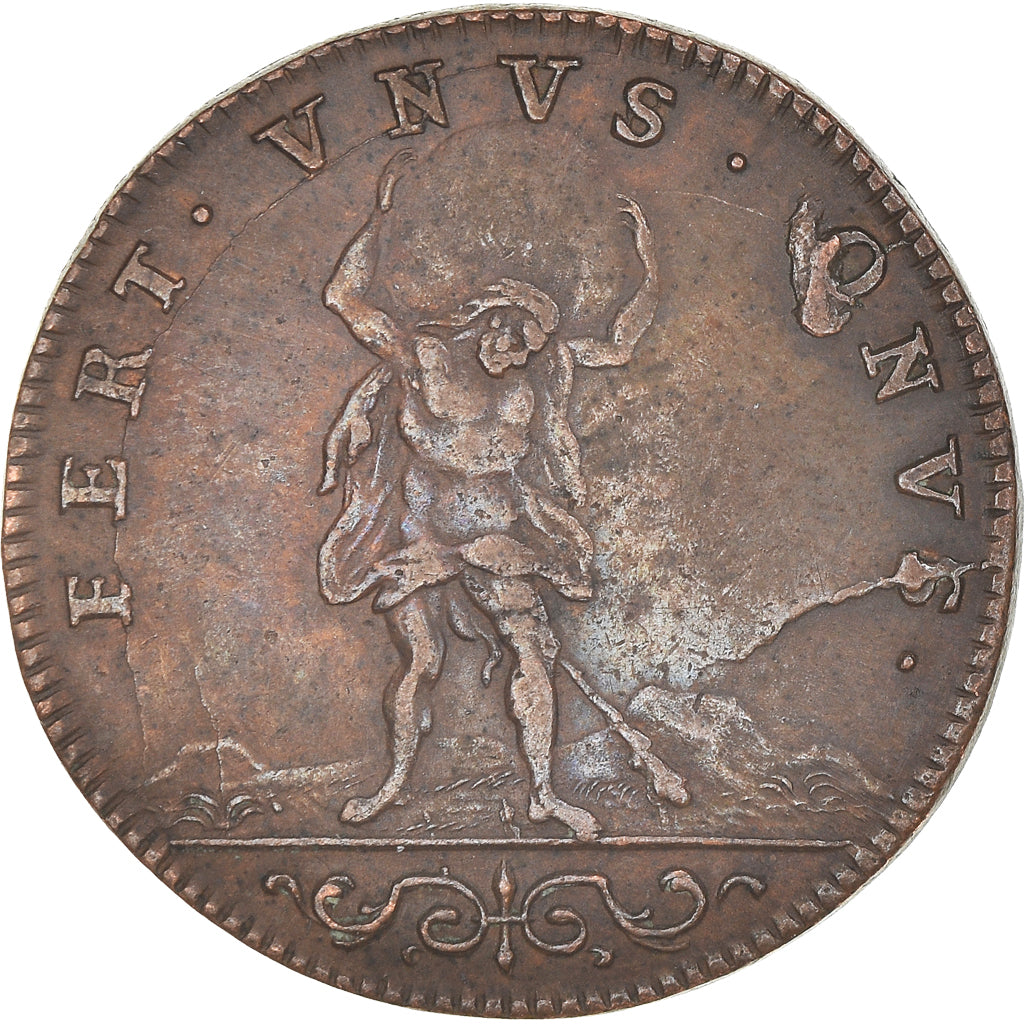 França, Token, Luís XIV, La Guerre contre l'Europe, AU(50-53), Cobre