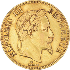 Münze, Frankreich, Napoleon III, 100 Francs, 1862, Strasbourg, S+, Gold