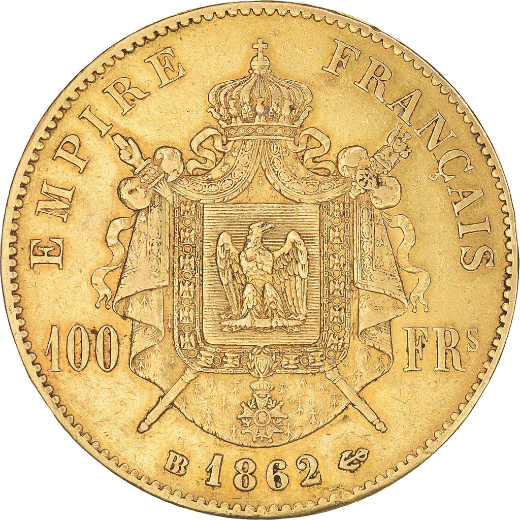 Monnaie, France, Napoleon III, 100 Francs, 1862, Strasbourg, TB+, Or