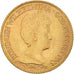 Coin, Netherlands, Wilhelmina I, 10 Gulden, 1917, MS(63), Gold, KM:149
