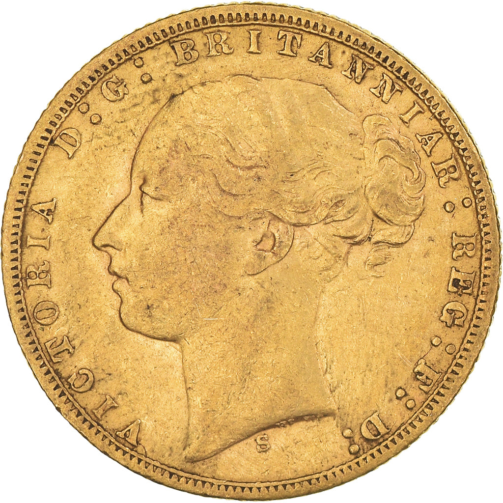 Coin, Australia, Victoria, Sovereign, 1874, Sydney, EF(40-45), Gold, KM:7