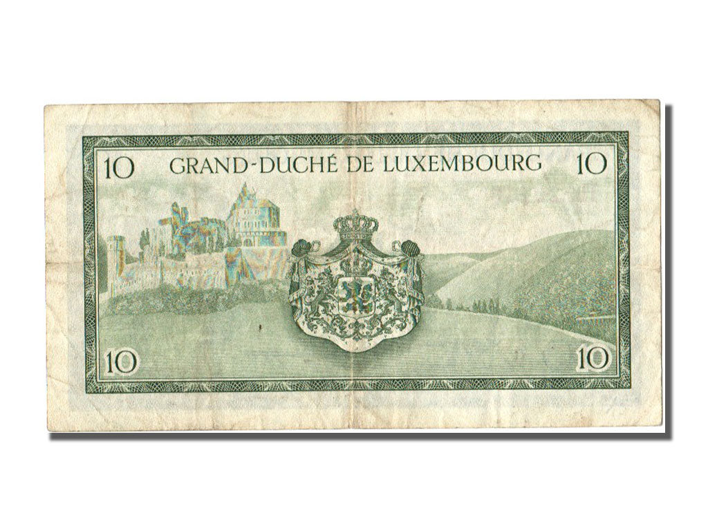 Luxembourg, 10 Francs, 1954, KM #48a, EF(40-45), H