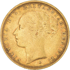 Coin, Australia, Victoria, Sovereign, 1886, Sydney, EF(40-45), Gold, KM:7
