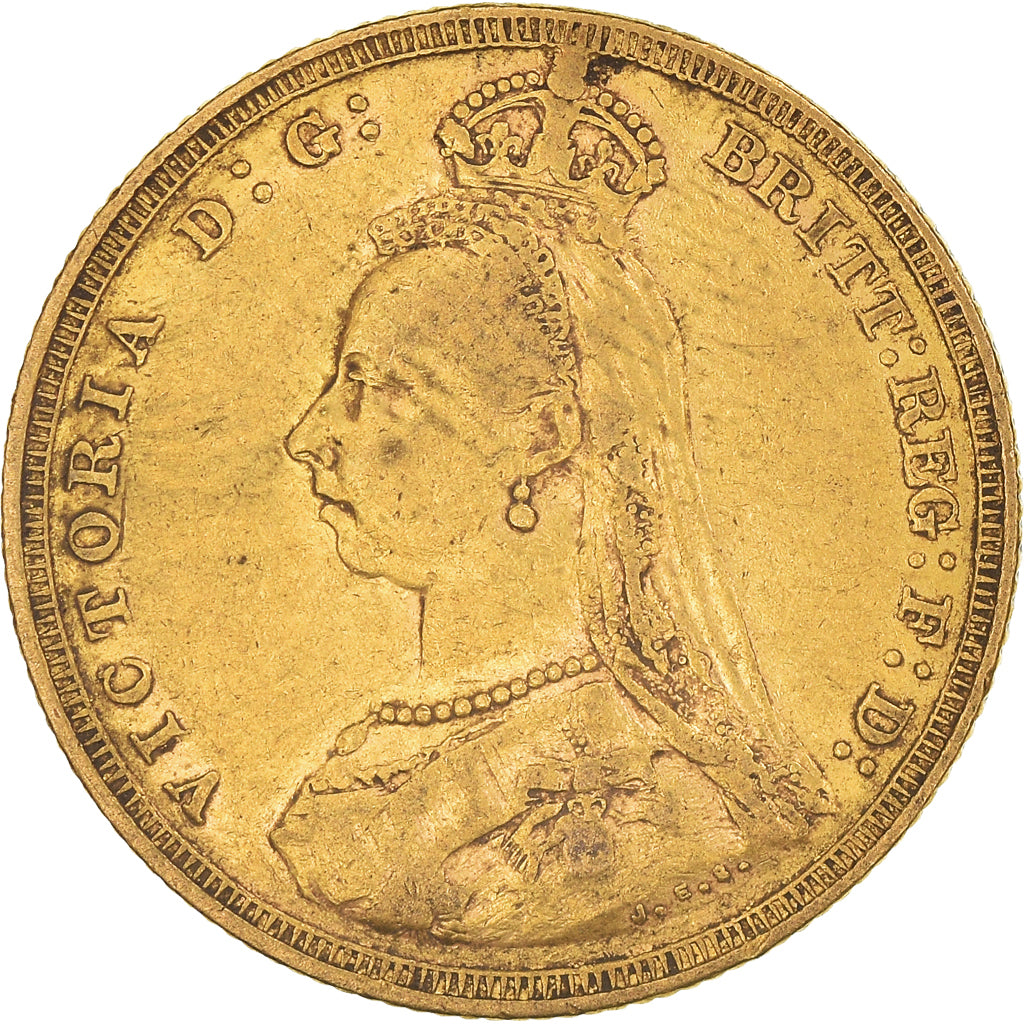 Monnaie, Australie, Victoria, Sovereign, 1887, Melbourne, TTB, Or, KM:10